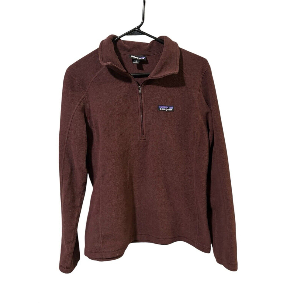 Patagonia Women's Medium Quarter Zip Pullover Fleece Maroon